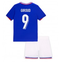 Francúzsko Olivier Giroud #9 Domáci Detský futbalový dres ME 2024 Krátky Rukáv (+ trenírky)